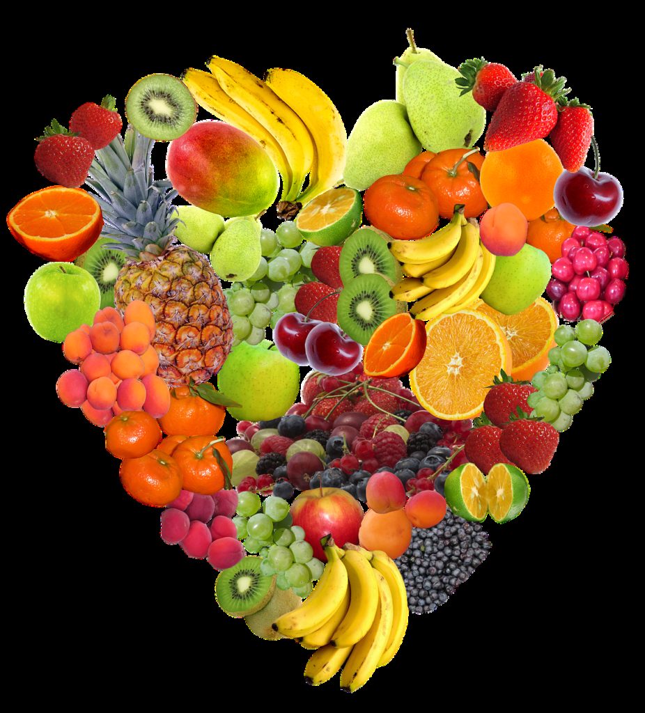 heart, fruit, isolated